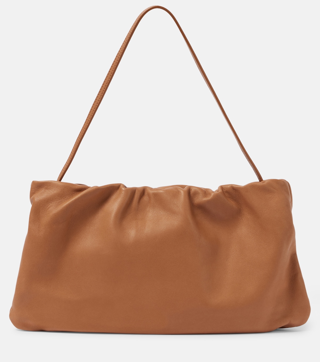 

Кожаная наплечная сумка Bourse XL The Row, French Beige Ans