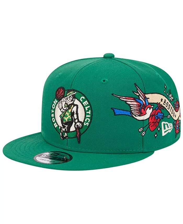 

Мужская бейсболка Kelly Green Boston Celtics Injection City Art 9FIFTY Snapback New Era