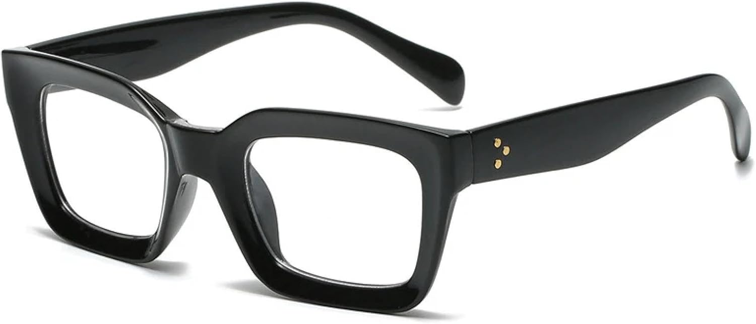 

Популярные модные солнцезащитные очки «кошачий глаз» для женщин, ретро-очки с прозрачным градиентом, мужские квадратные солнцезащитные очки с защитой от УФ-излучения UV400 WNCKSQ, Black Clear