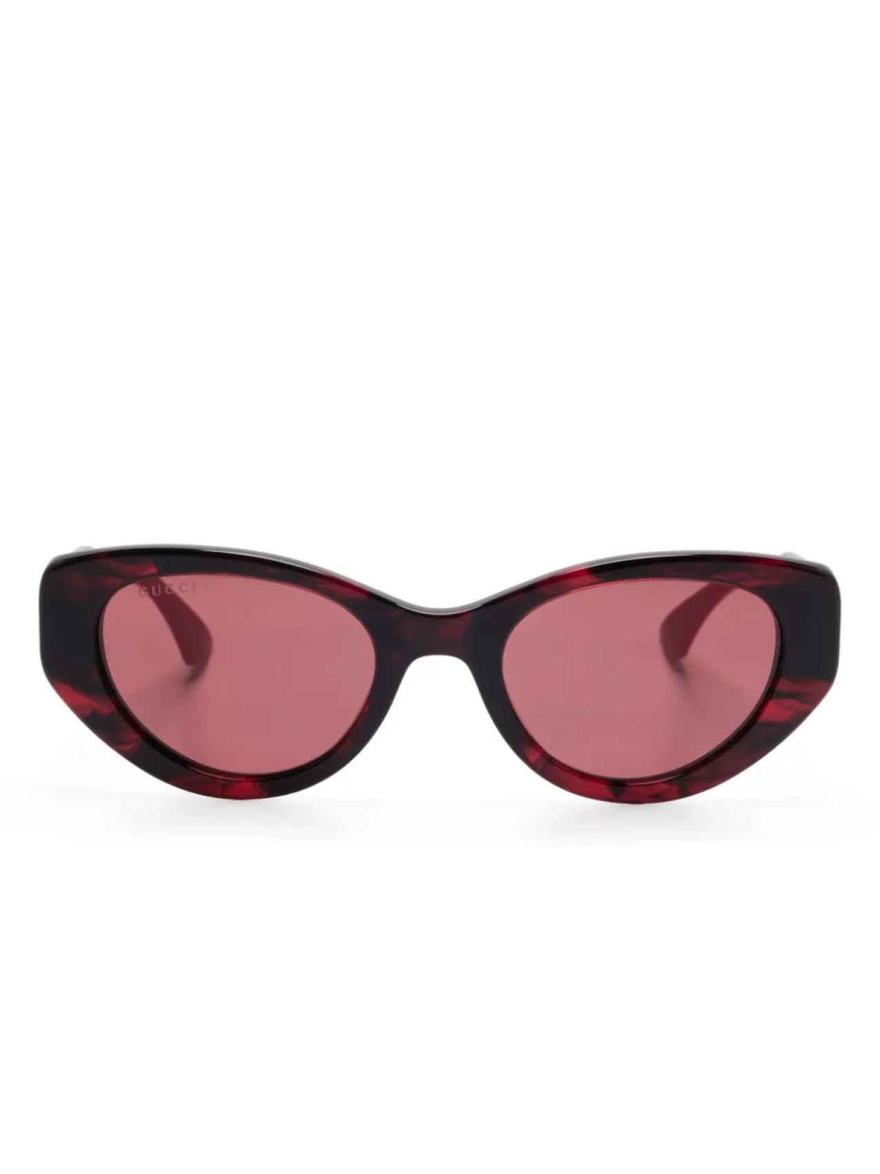 

Солнцезащитные очки Gucci Eyewear в оправе «кошачий глаз», красный