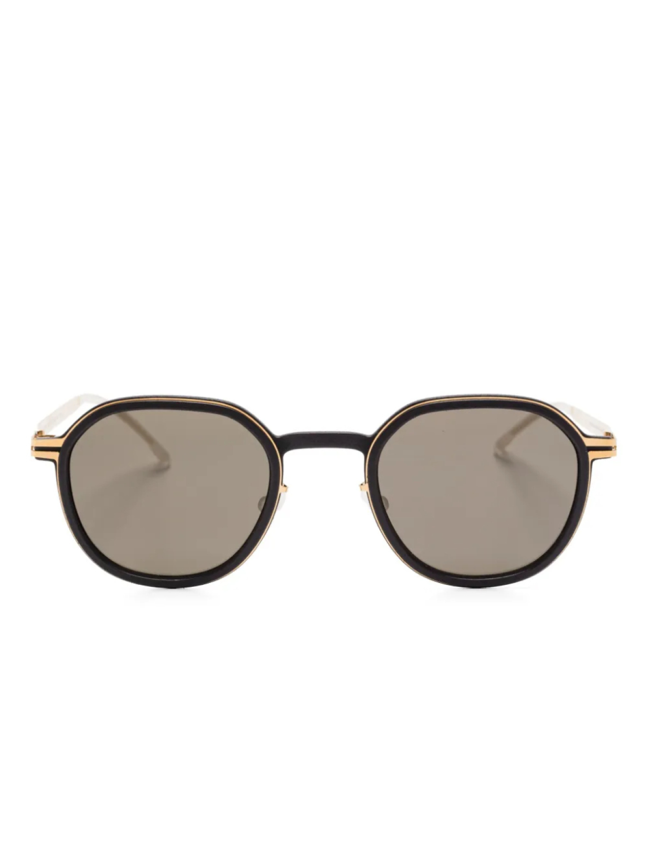 

Солнцезащитные очки Mykita Birch с золотыми деталями, черный