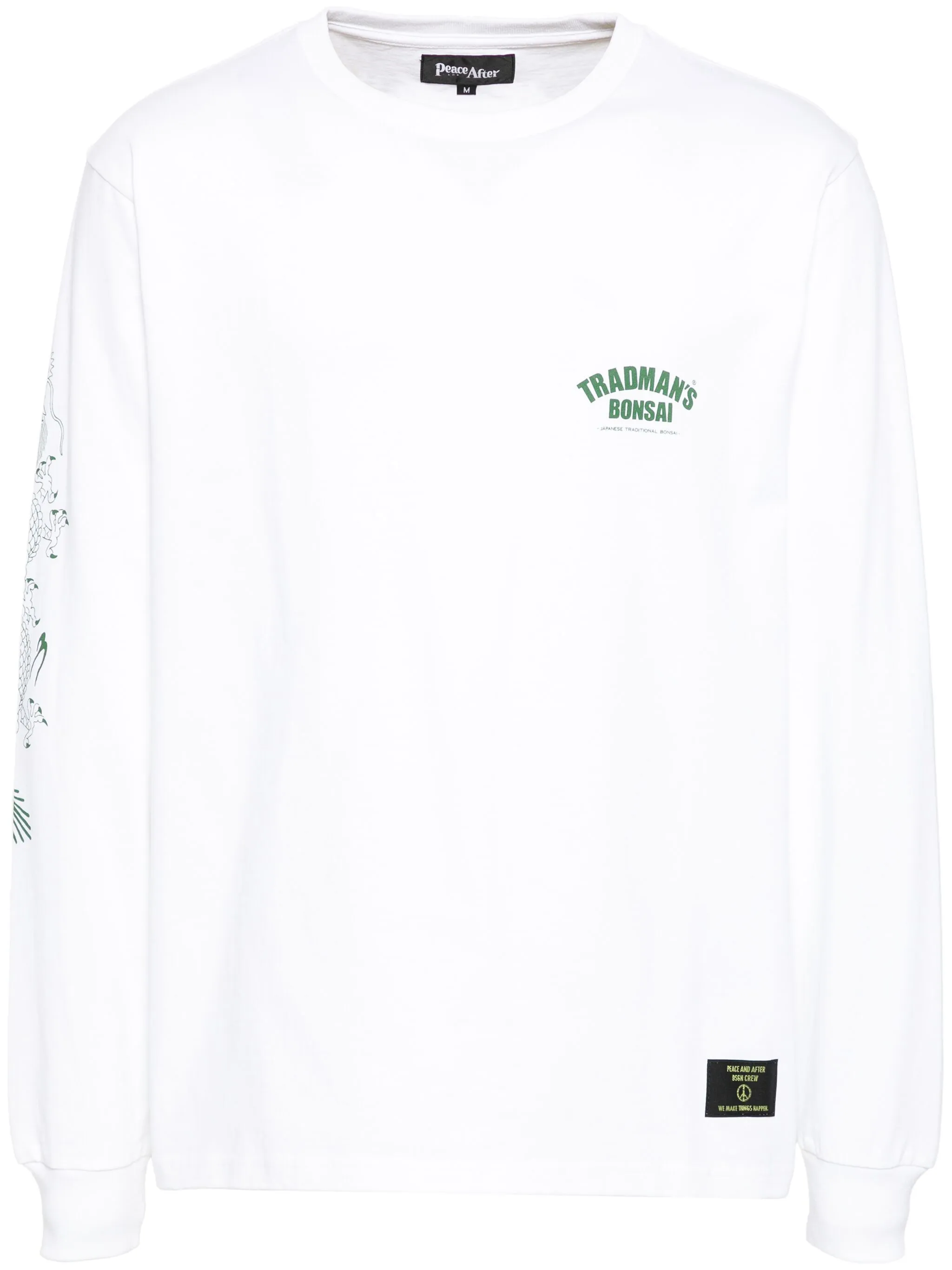 

Футболка с графичным принтом Peace And After, белый