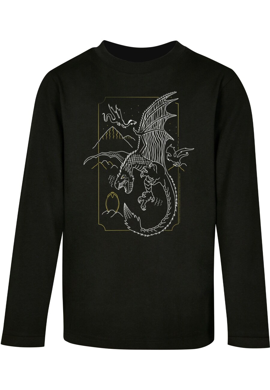 

Лонгслив ABSOLUTE CULT Shirt Harry Potter - Dragon Line Art, черный
