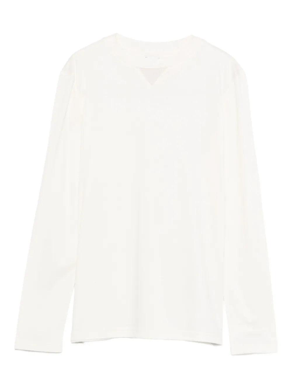 

Топ с V-образным вырезом и длинными рукавами Eleventy, белый
