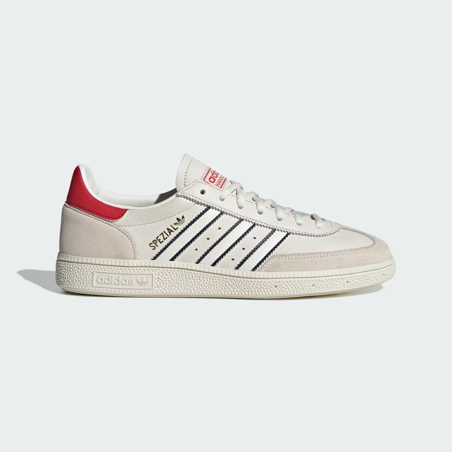 

Специальные кроссовки для гандбола Adidas, цвет Cloud White/Night Indigo/Better Scarlet