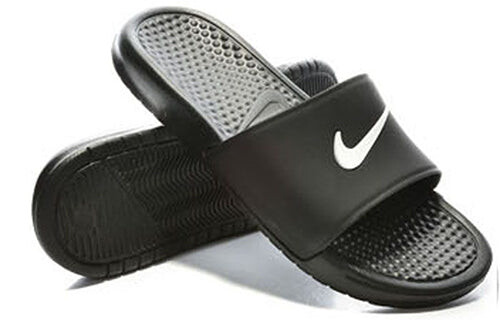 Тапочки benassi shower slide (w) black white slippers 'black white' Nike, черный — фото 4