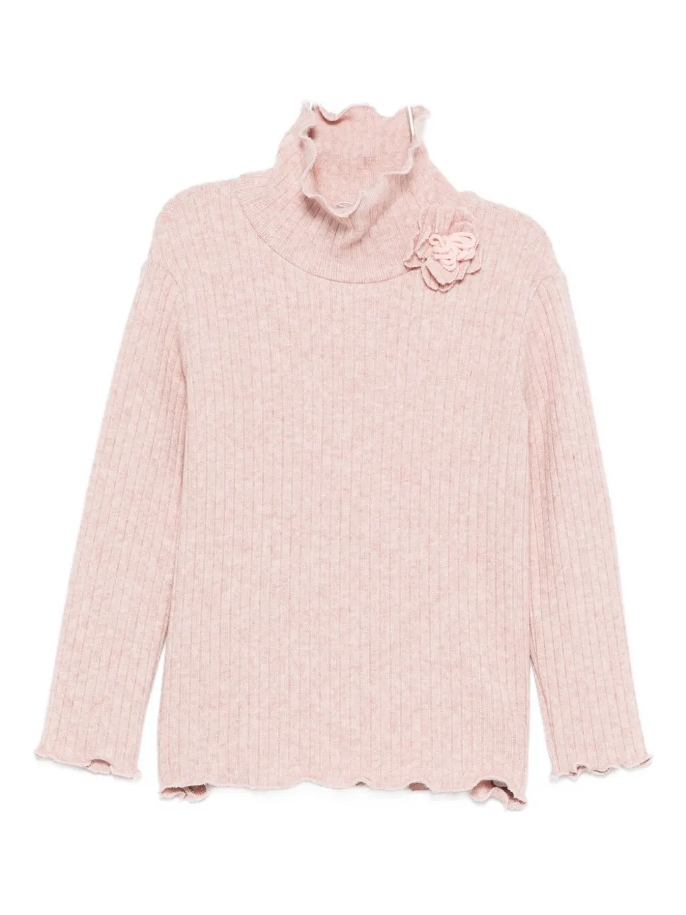 

Свитер с цветочными аппликациями LALALU, розовый
