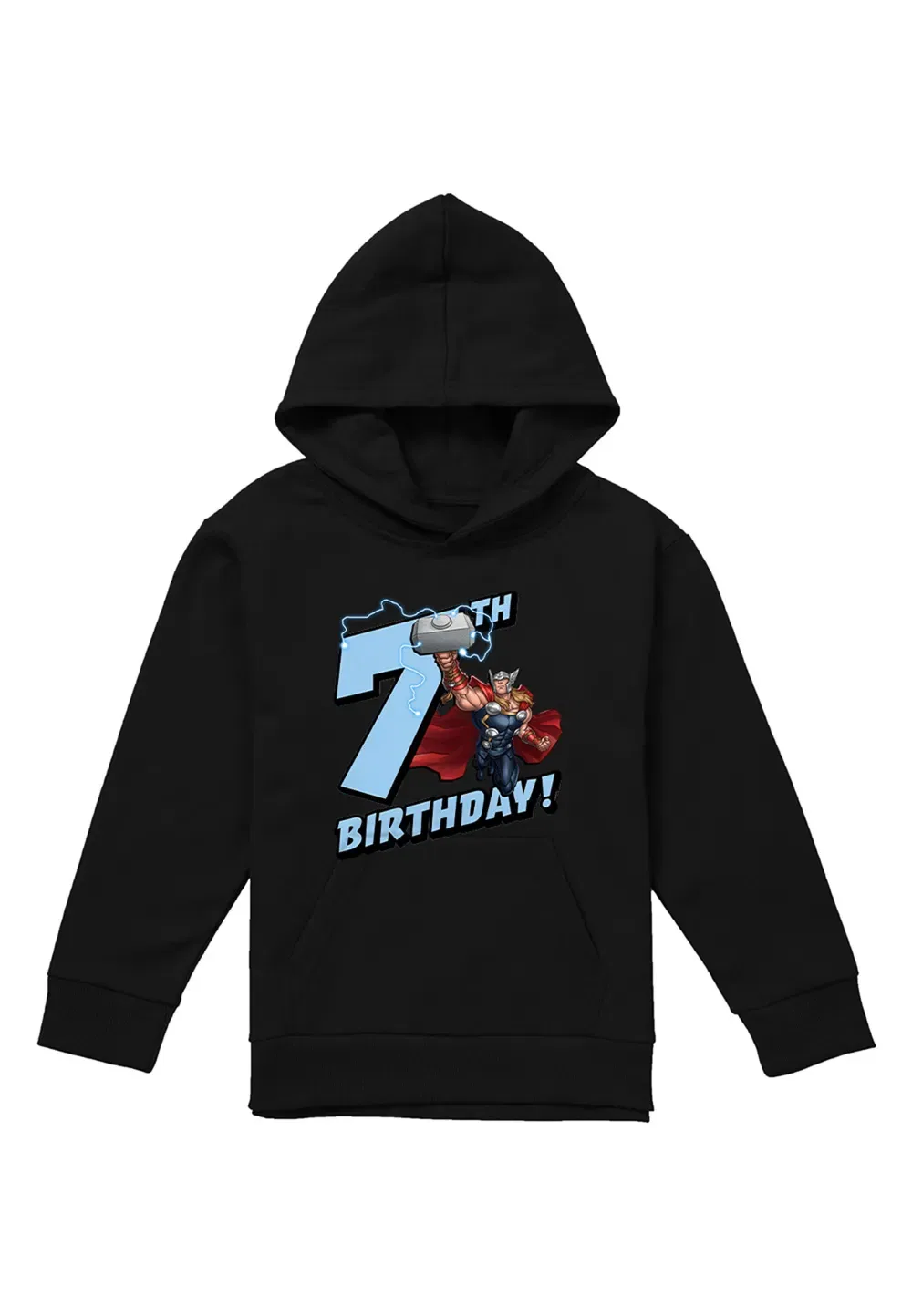 Детская худи Marvel Thor Birthday, черный — фото 4