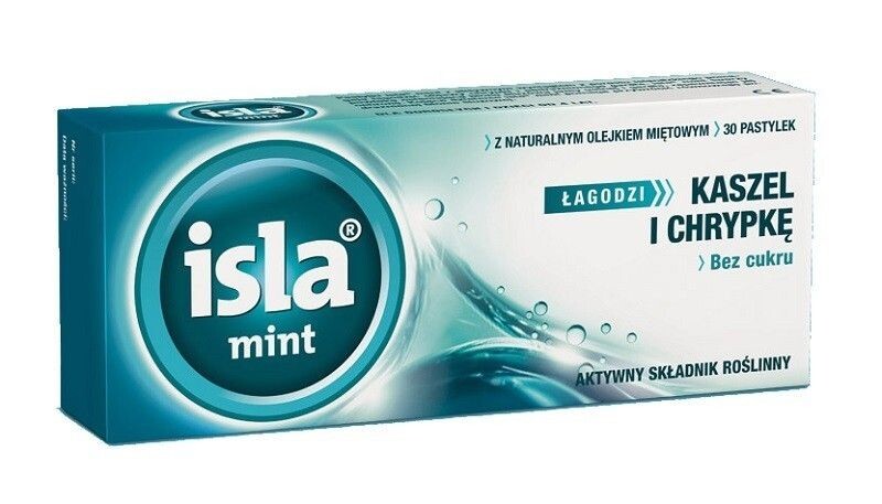 

Защитные пастилки для горла Isla Mint, 30 шт