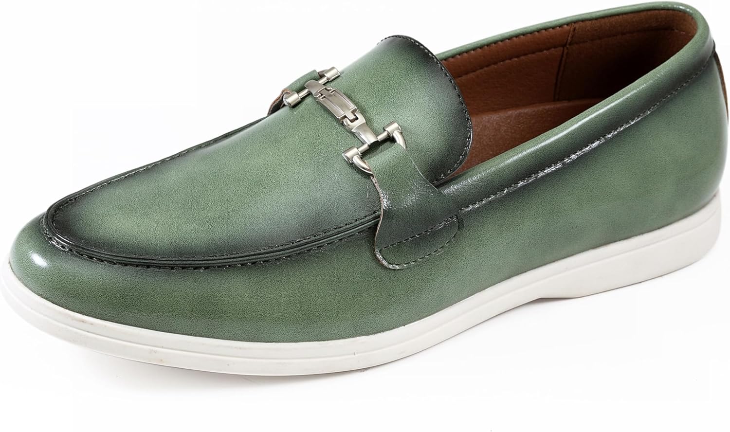 

Мужские лоферы Amali Levi двухцветные слипоны, Green (Cahill)