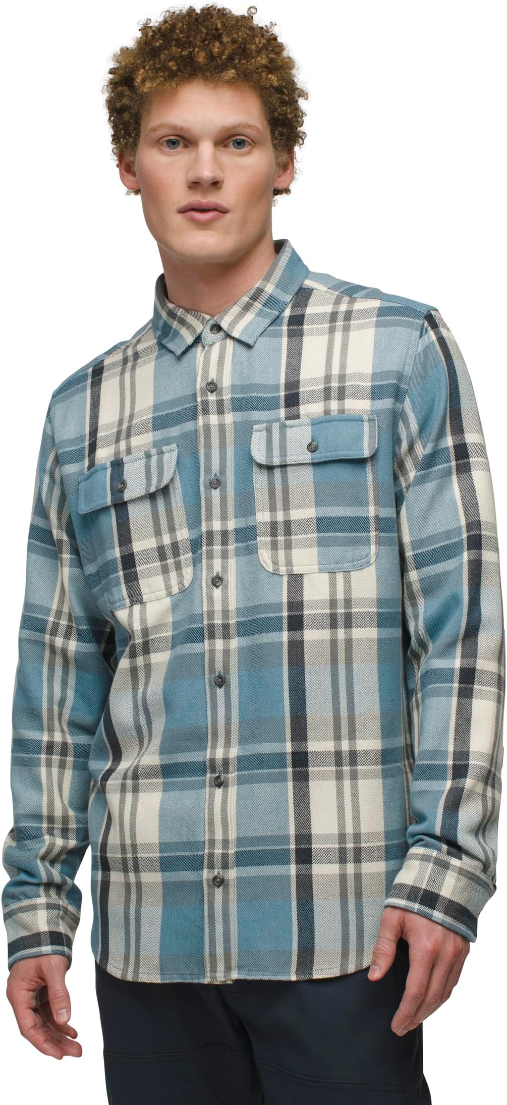 

Рубашка Prana Westbrook Flannel Shirt, цвет High Tide 1