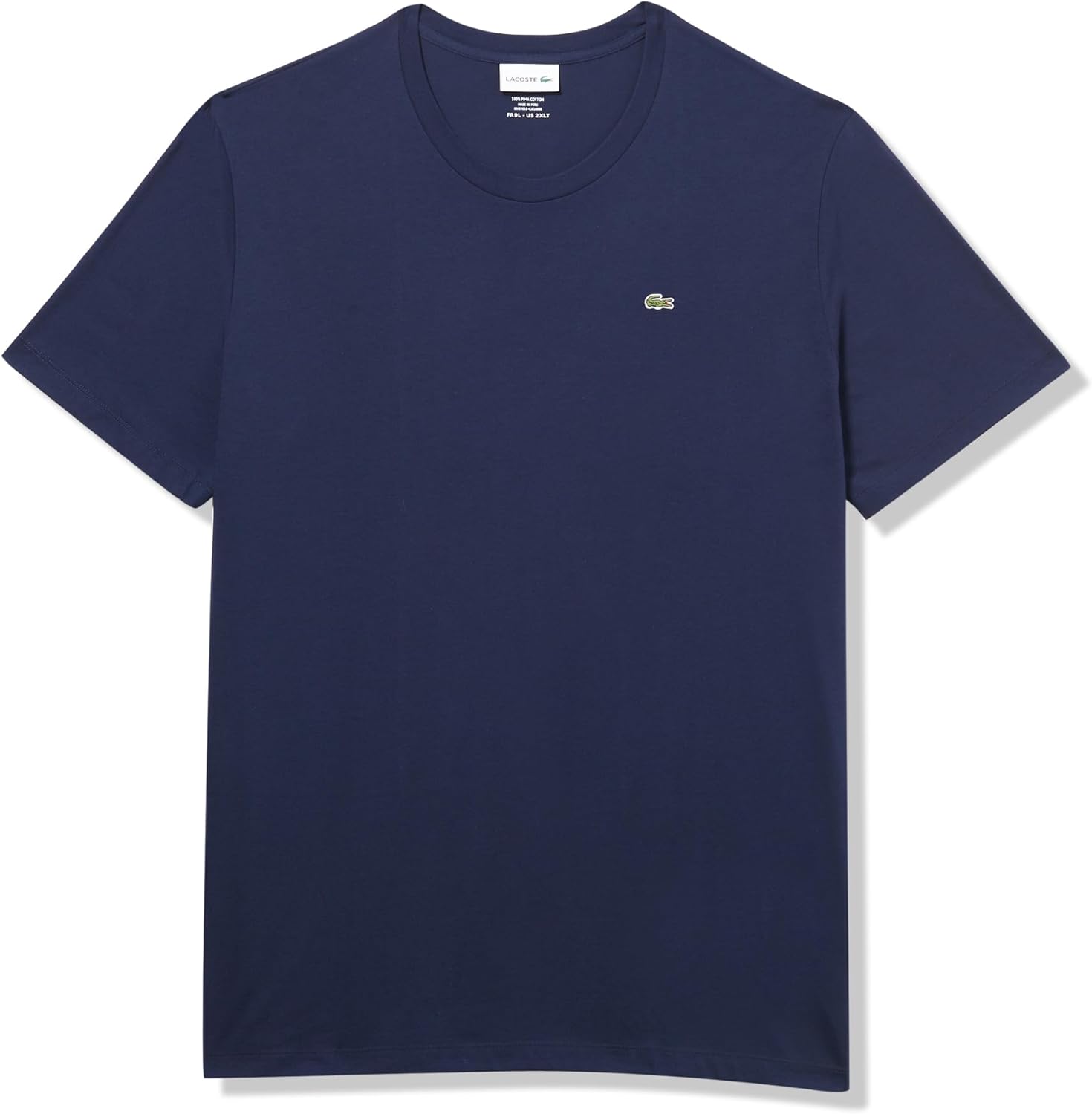 

Футболка Lacoste Mens Tall Fit с V-образным вырезом и коротким рукавом, стандартного кроя, из хлопка пима, Navy Blue, Синий, Футболка Lacoste Mens Tall Fit с V-образным вырезом и коротким рукавом, стандартного кроя, из хлопка пима, Navy Blue