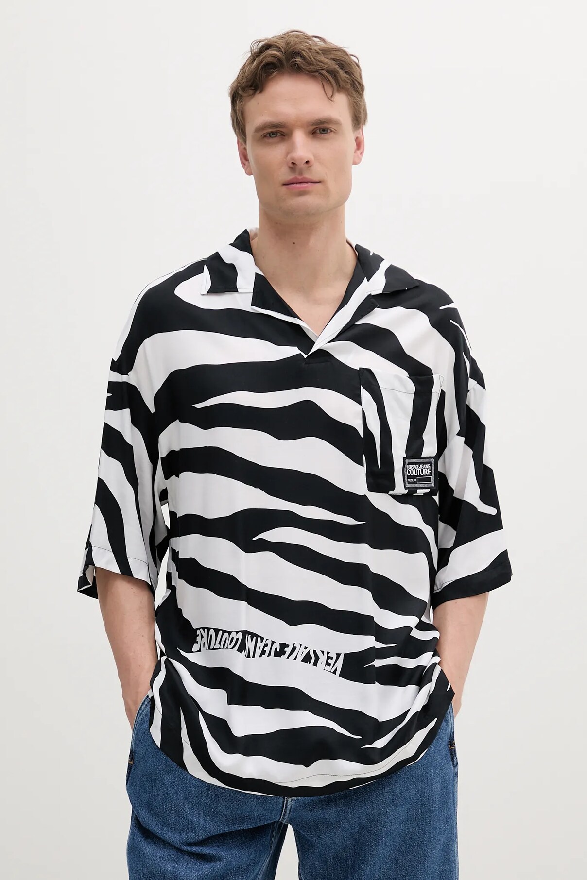 

Поло Versace Jeans Couture, черный