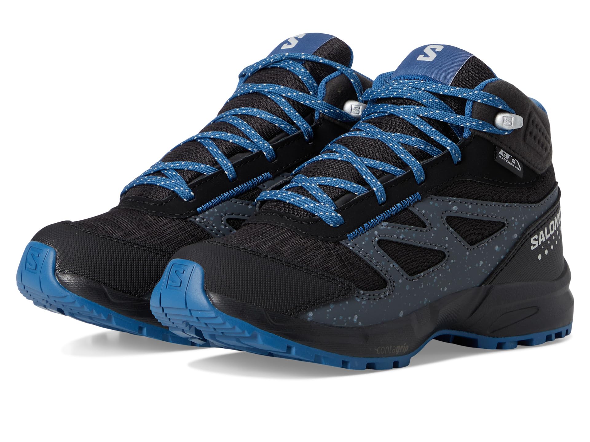 

Кроссовки Salomon Kids Outway Mid Climasalomon Waterproof, цвет Black/Dark Blue/Turbulence