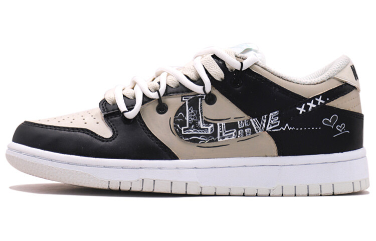 

Кроссовки Nike Dunk Skateboard Shoes Women's Low-Top Black/Coffee