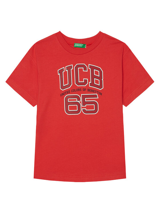 

Футболка обычного кроя 3I1XC10OO United Colors Of Benetton, красный