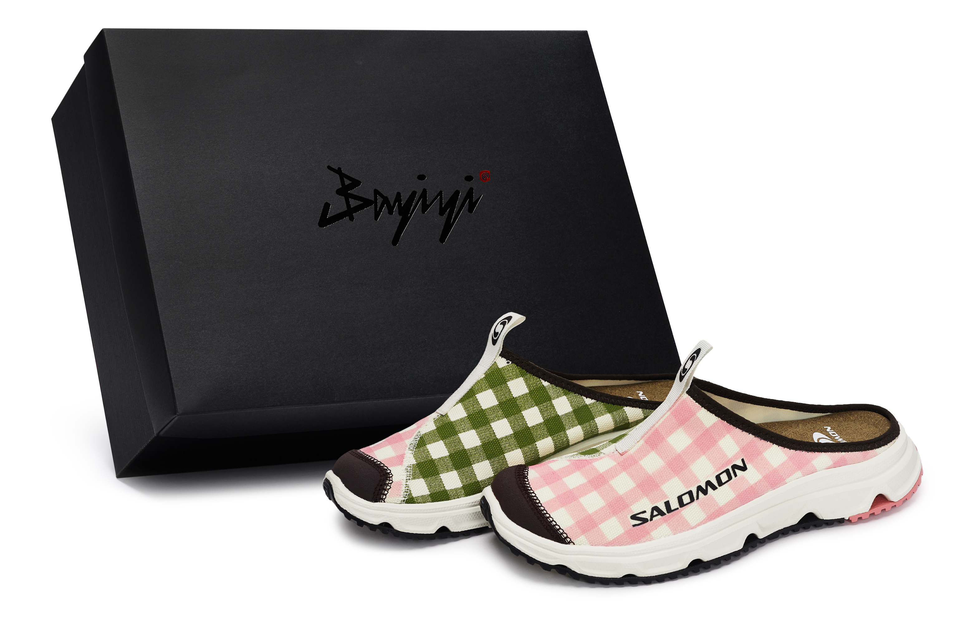 SALOMON Сандалии RX Slide 3.0 без специальных функций, с закрытым носком, унисекс, бежевые, розовые, зеленые, коричневые