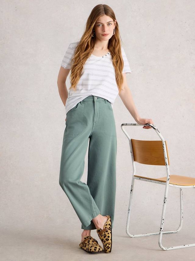 

Джинсы Tia с широкими штанинами White Stuff, Mid Blue