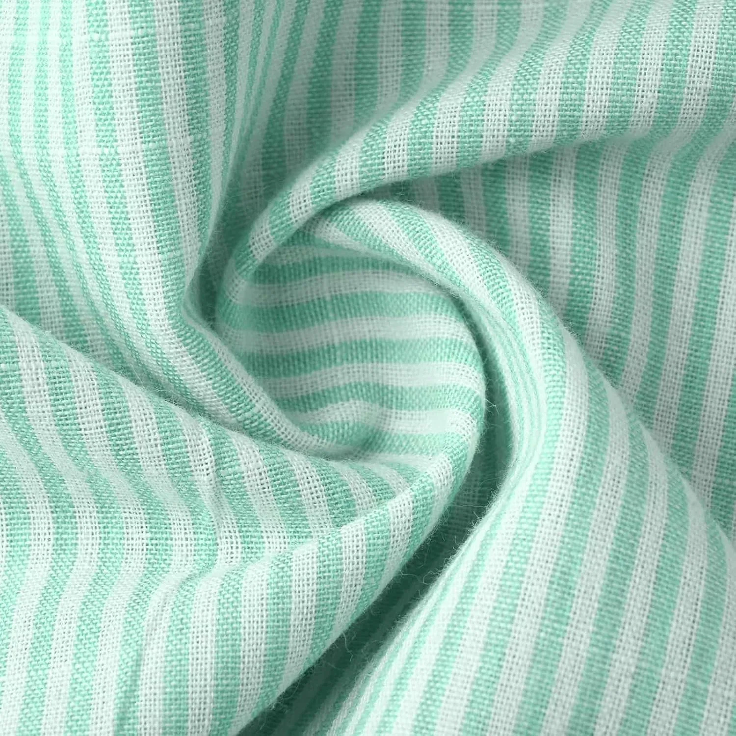 Футболка мужская с V-образным вырезом, полоска, дышащая, короткий рукав, Cotton, Green — фото 4