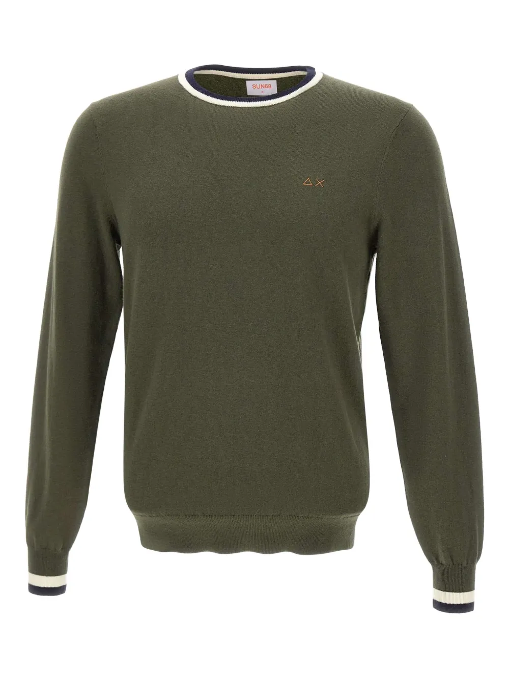 

Свитер с заостренным воротником Sun68, зеленый