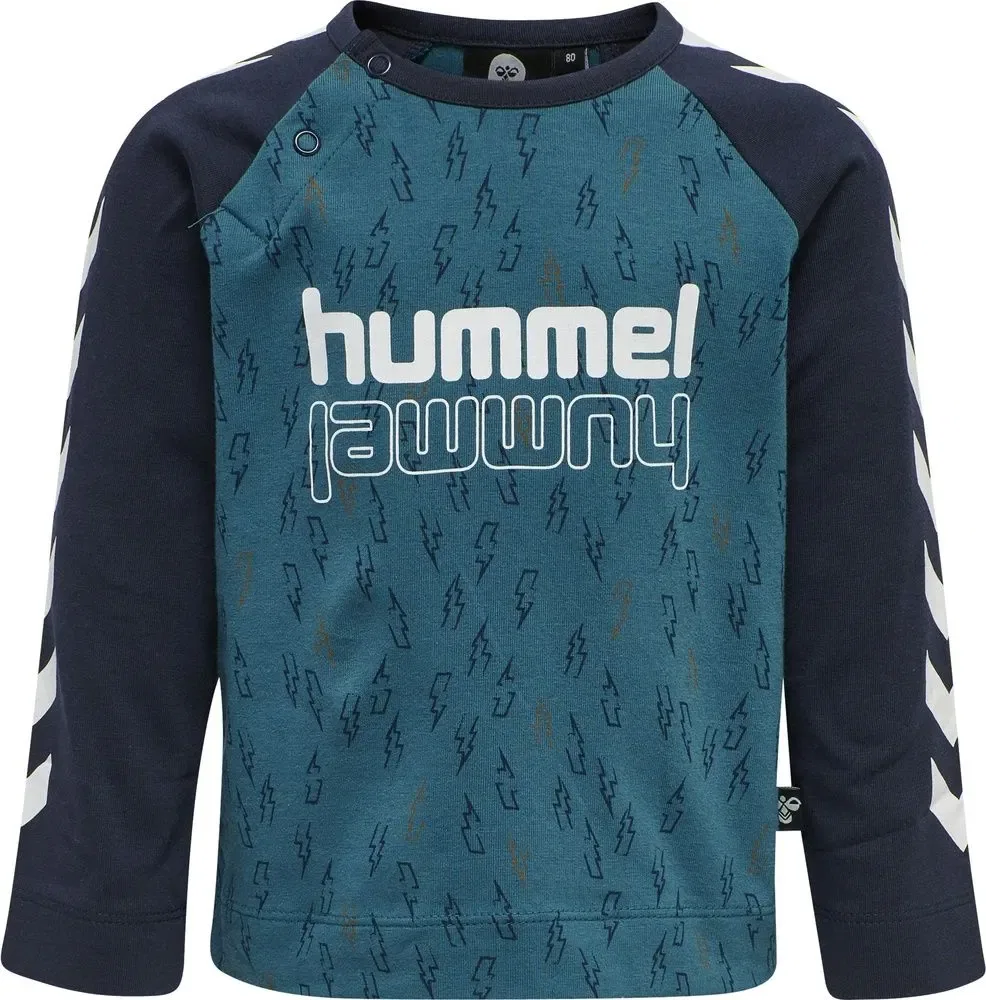 Футболка с длинным рукавом, Hummel, синий — фото 3