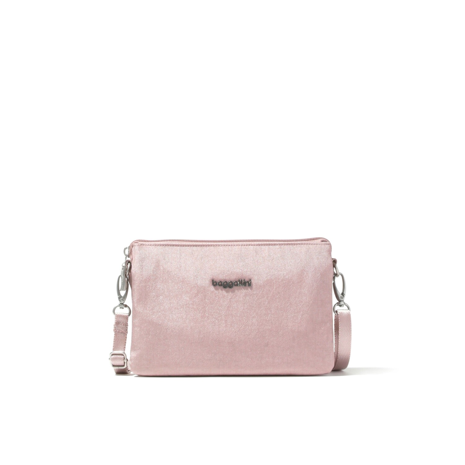 

Baggallini - Женская мини-сумка The Only Mini Bag через плечо, цвет Blush Shimmer