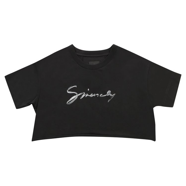

Футболка Givenchy Cropped Tee 'Black', черный