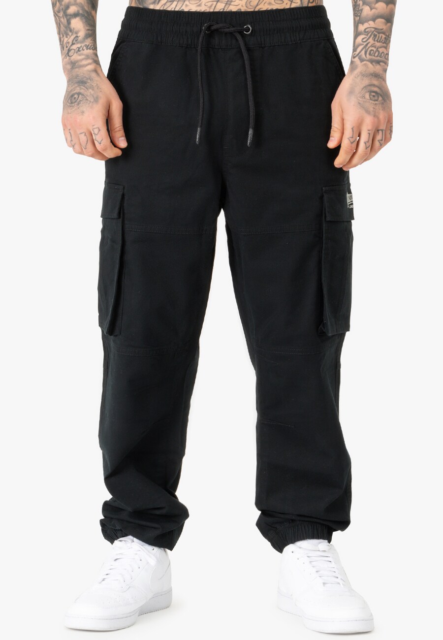 

Тканевые брюки LONSDALE Loose fit Pants, черный