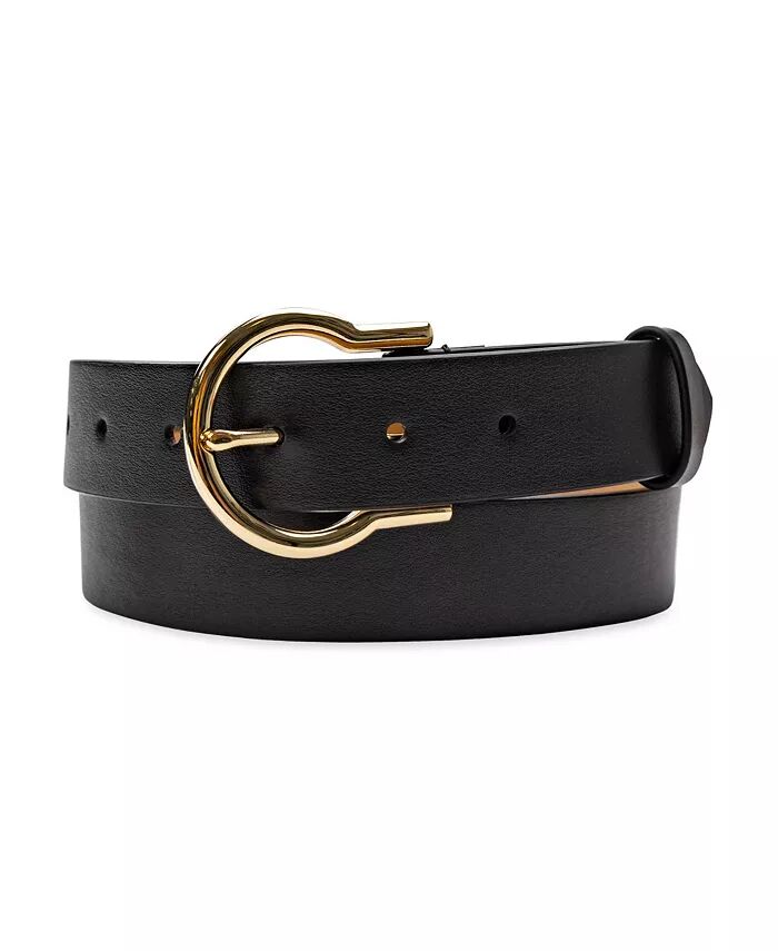 

Женский классический ремень с пряжкой-шарниром Cole Haan, черный