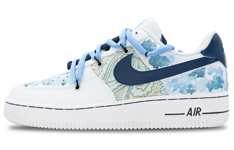 

Кроссовки Nike Air Force 1 Skateboard Shoes Men Low-Top White Blue/Green