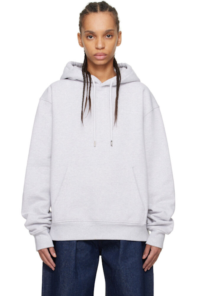 

Серая толстовка с капюшоном «Вышитая толстовка» JACQUEMUS