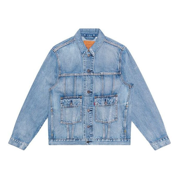 

Куртка Men's Levis lapel Denim Jacket Denim Blue, синий