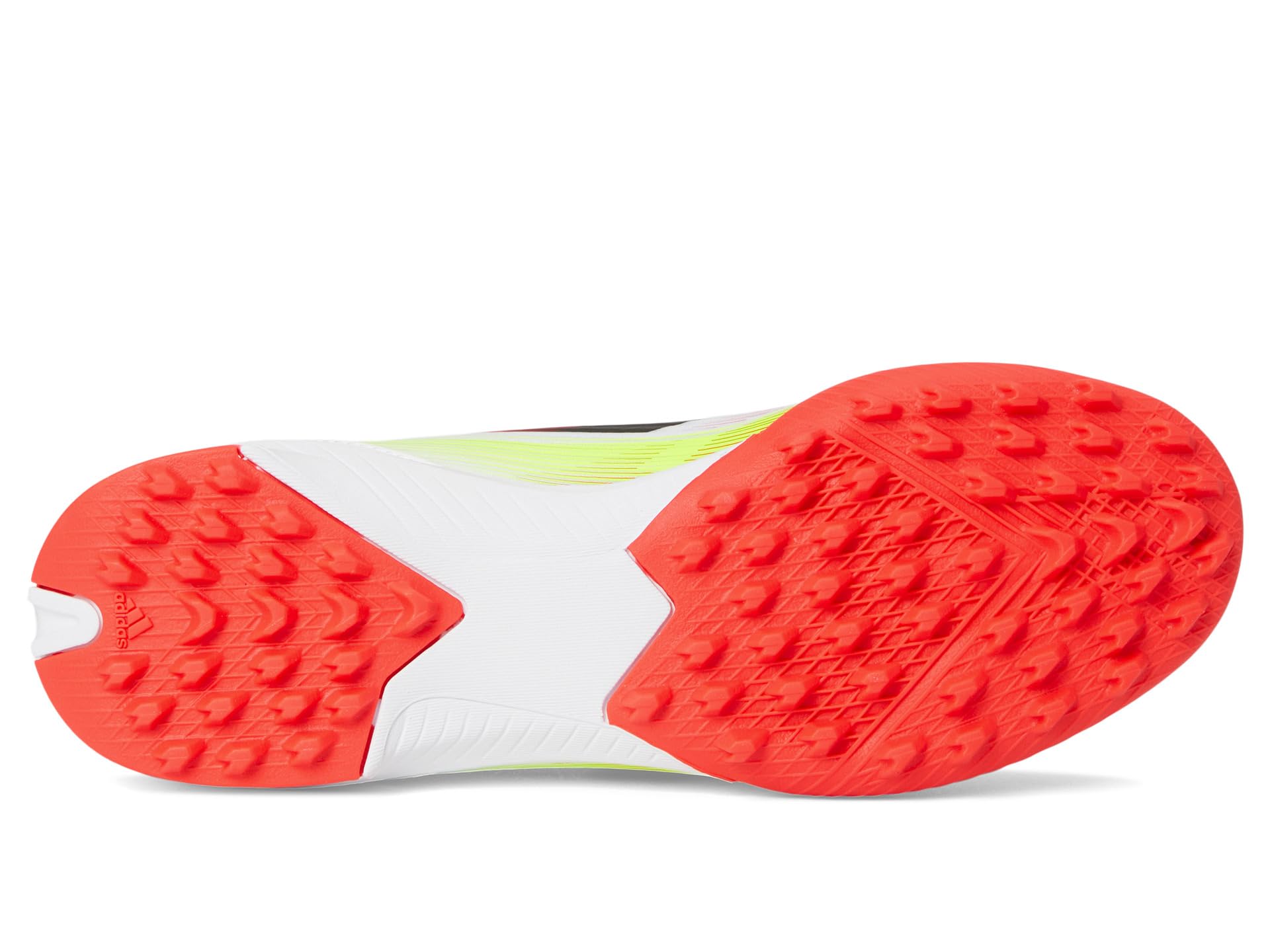 Кроссовки Adidas Kids F50 League Turf Soccer Cleats, White/Black/Solar Yellow — фото 3