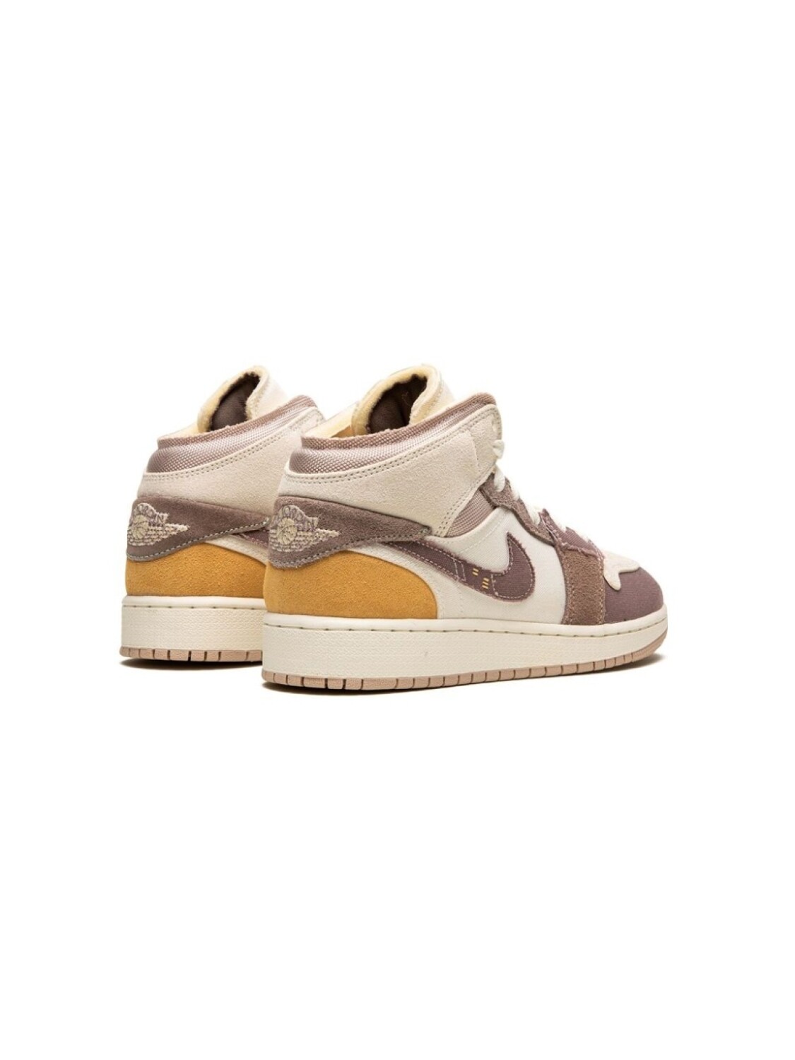 Jordan Kids кроссовки Air Jordan 1 Mid Craft Inside Out - Taupe Haze, нейтральный цвет — фото 3