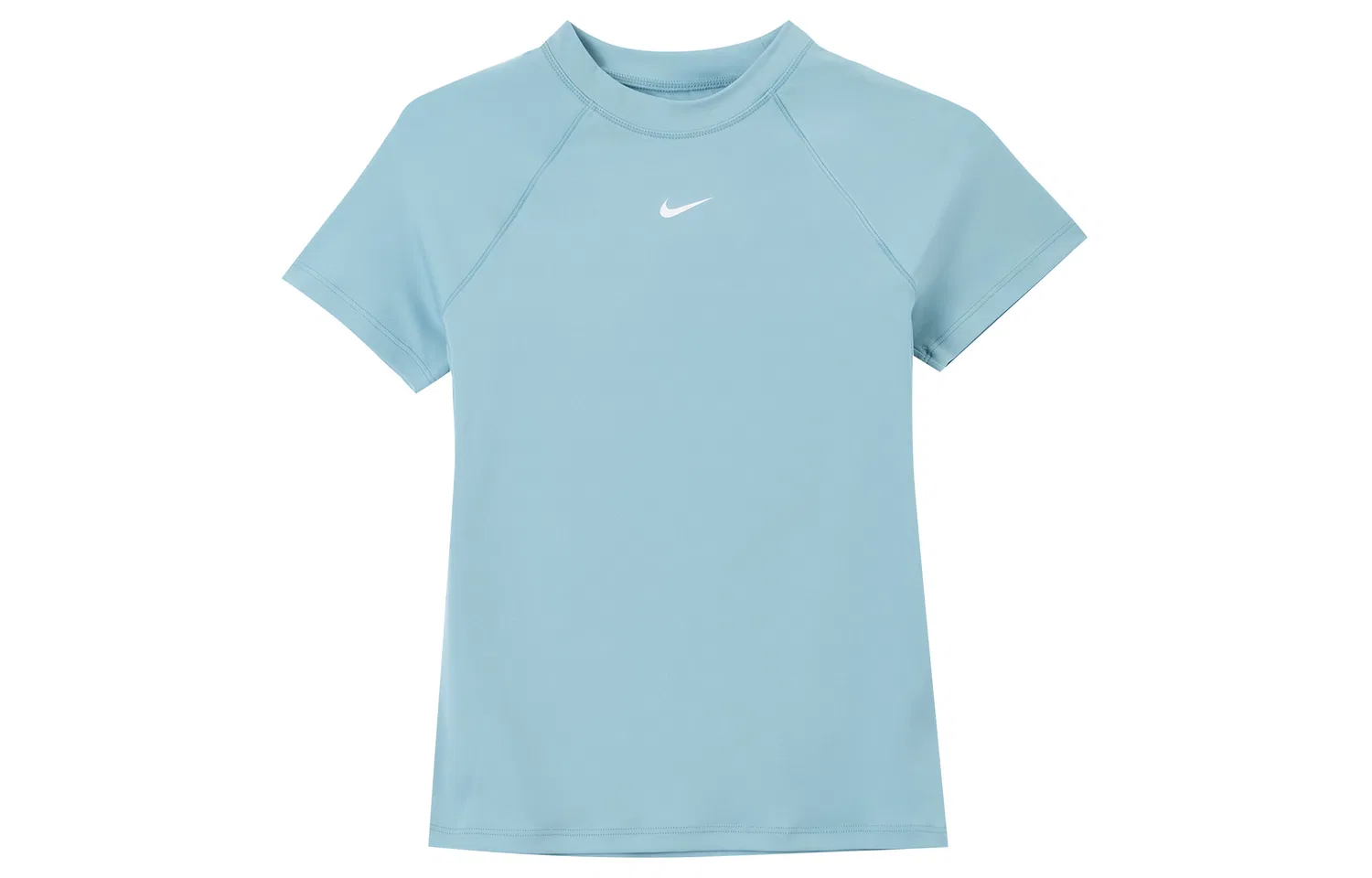 Nike Футболка с рукавом реглан для женщин в цвете деним синий зеленый/белый