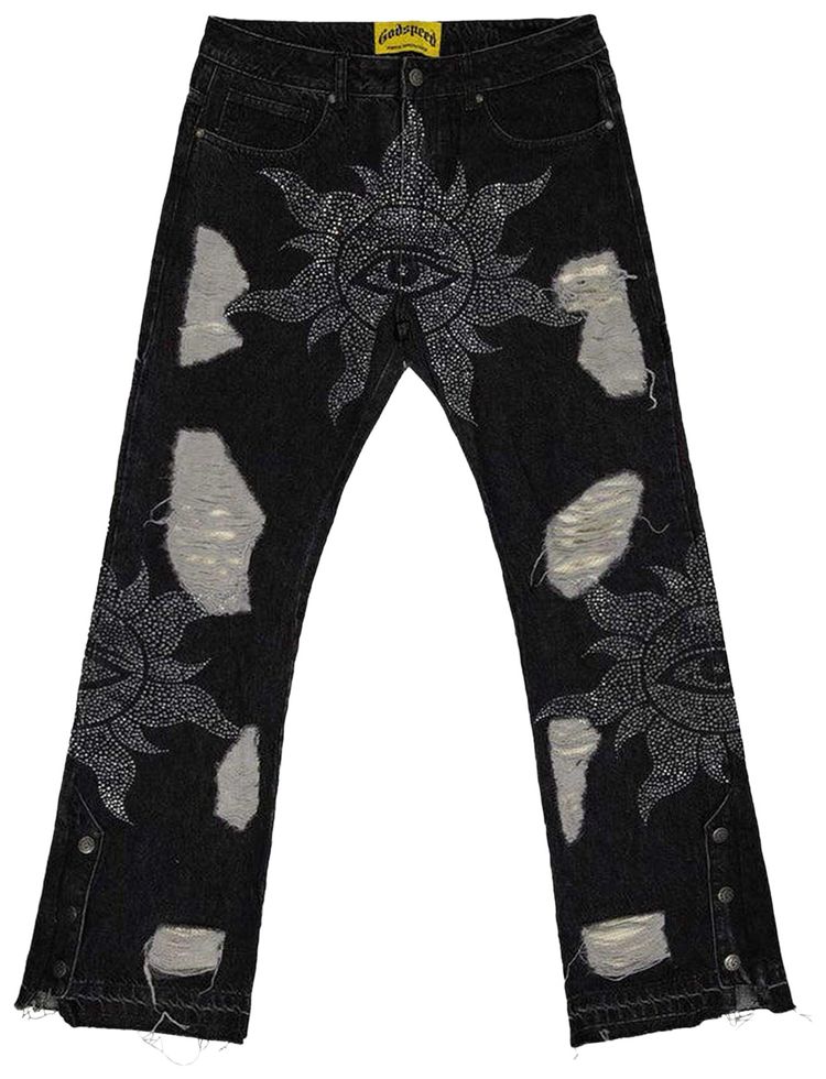 

Джинсы Godspeed Crystal Vizion Denim, черный