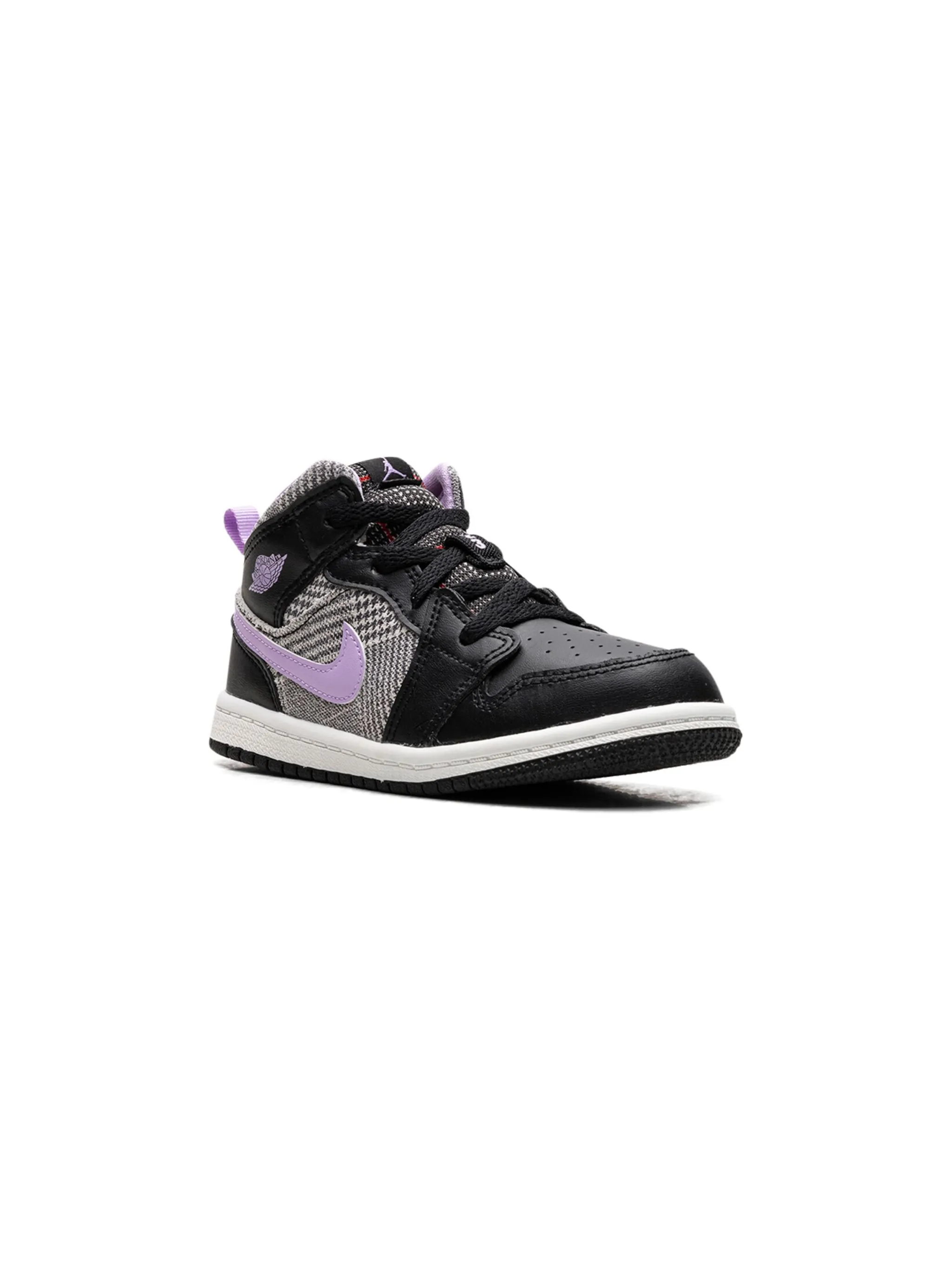 

Кроссовки Air Jordan 1 Mid SE Houndstooth Jordan Kids, черный