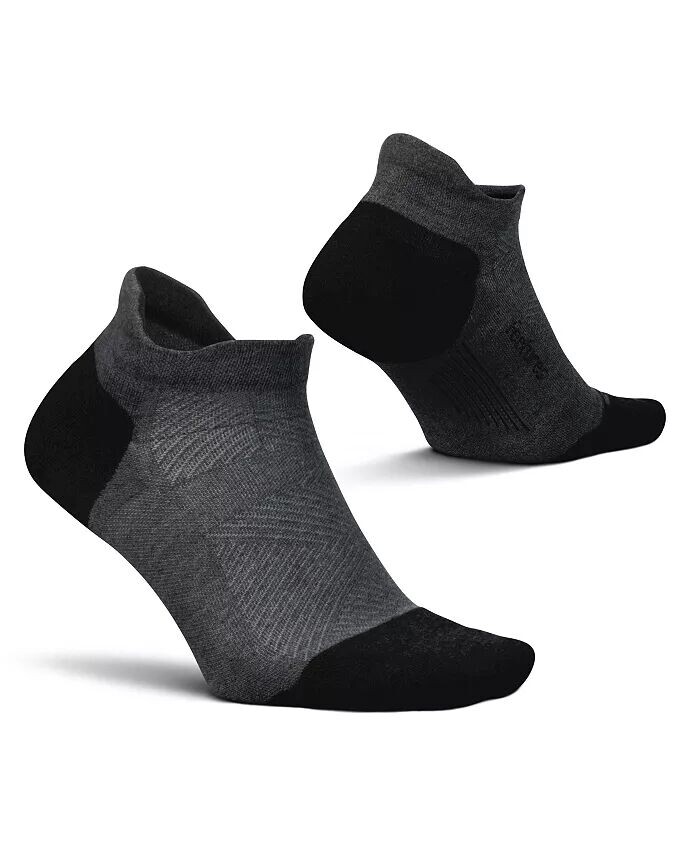 

Мужские носки Elite Max Cushion No Show Tab Ankle Socks — спортивные носки с целевой компрессией Feetures, серый