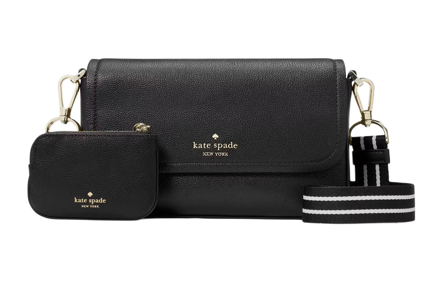 

Kate Spade Сумка через плечо из зернистой кожи яичного камня женская черная