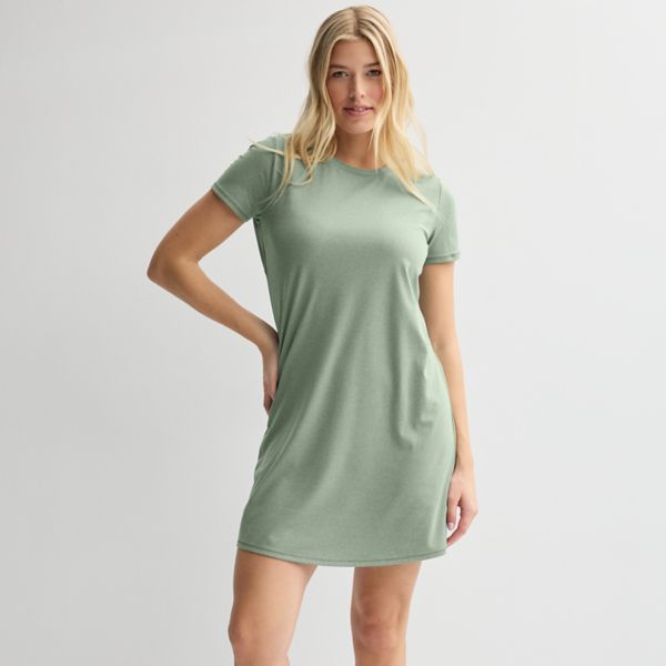 

Женское базовое мягкое платье-футболка Tek Gear, цвет esta olive