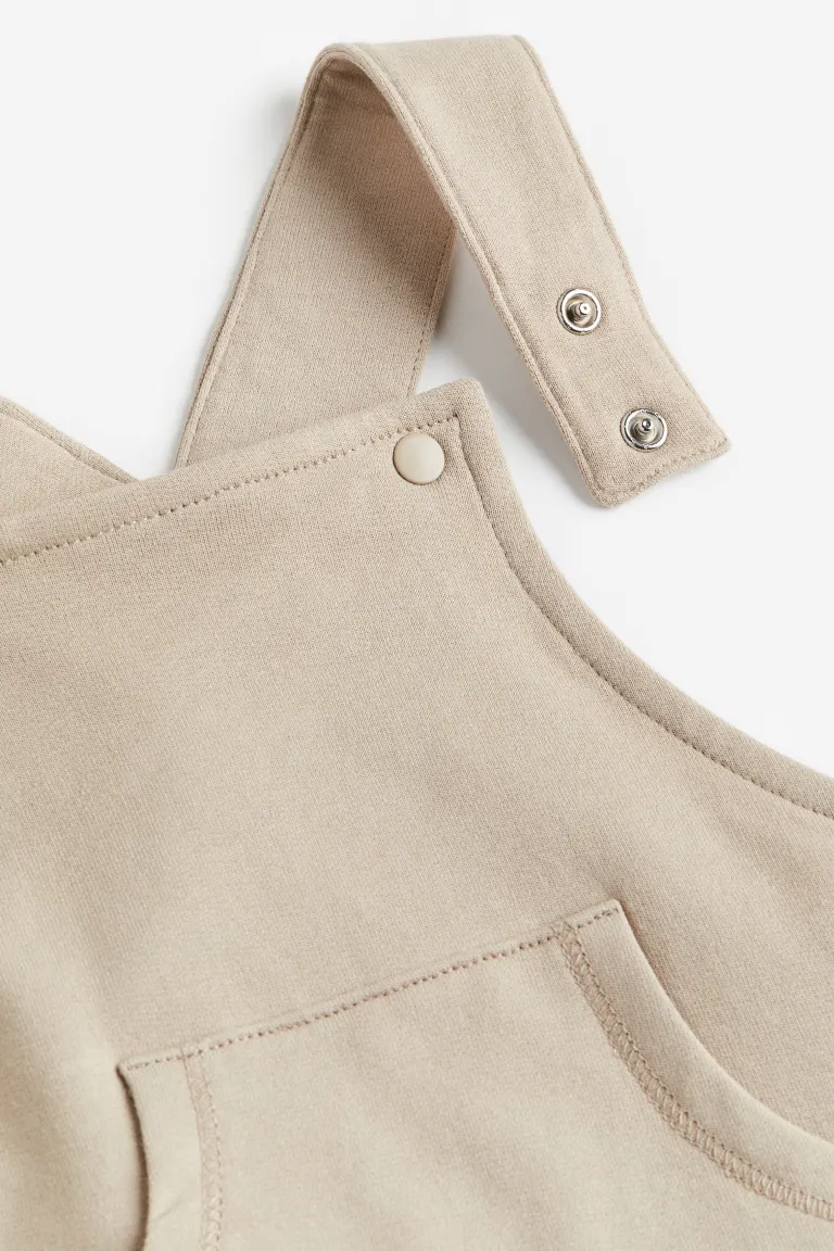

Комбинезон из потной ткани H&M, бежевый