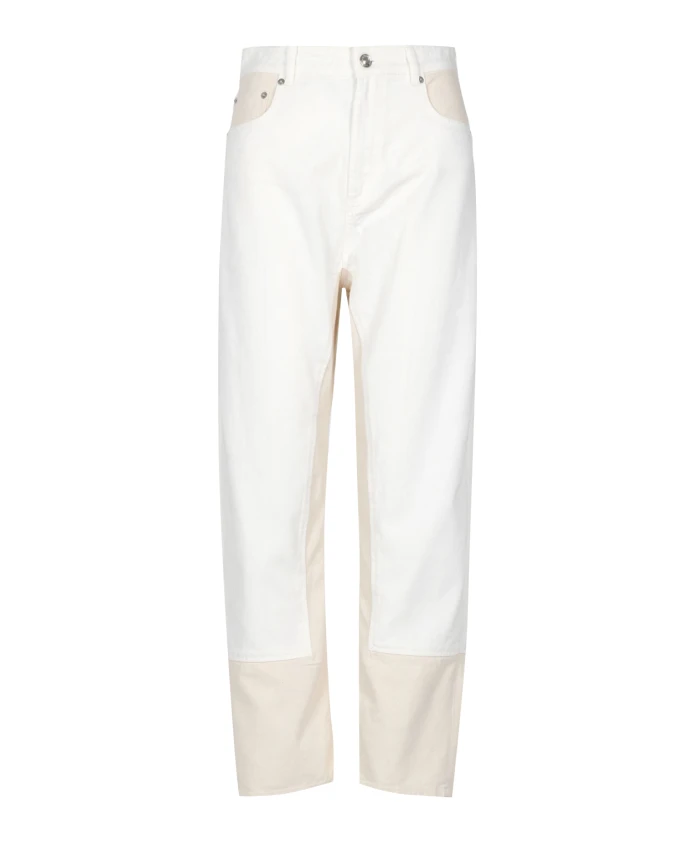 

Джинсы с высокой талией, короткие штанины Sportmax, бежевый