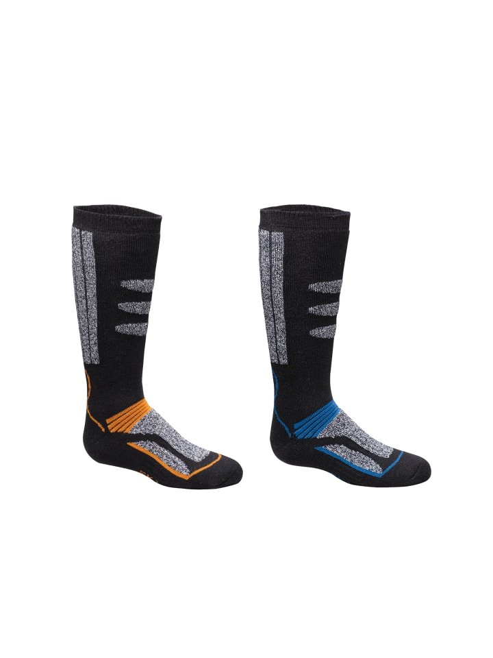 

Yuhu Детские термоноски для катания на лыжах, комплект из 2 штук, из хлопка, оранжевого цвета