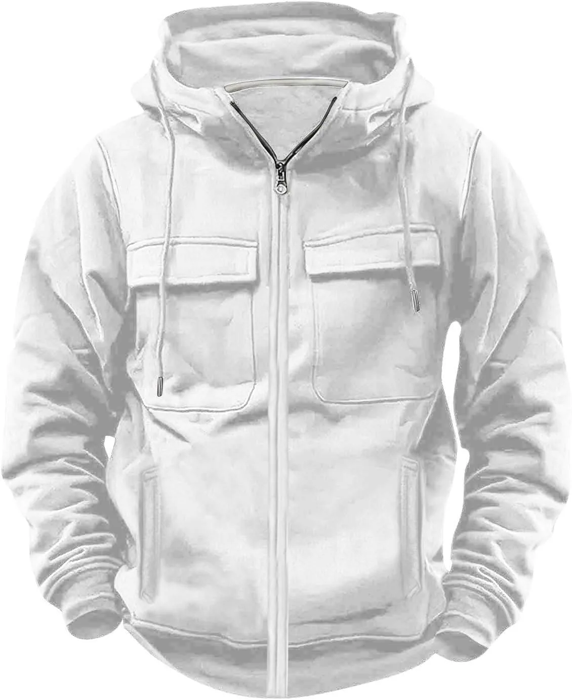 

Толстовка тактическая мужская Full Zip с капюшоном и карманами Xiaojmake