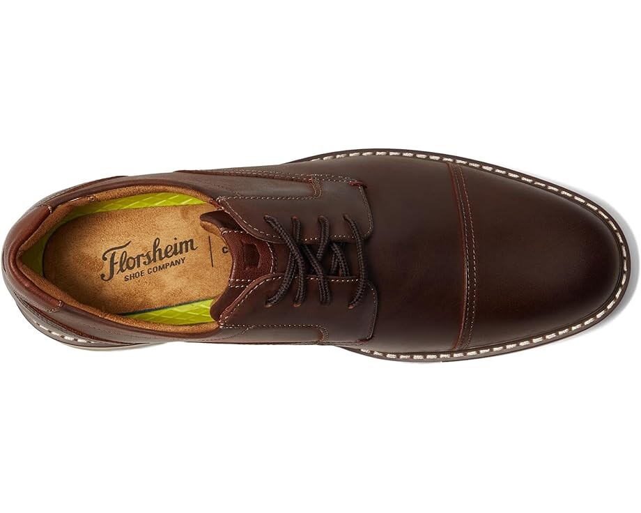Оксфорды Florsheim Norwalk Cap Toe, цвет Brown Crazy Horse — фото 2