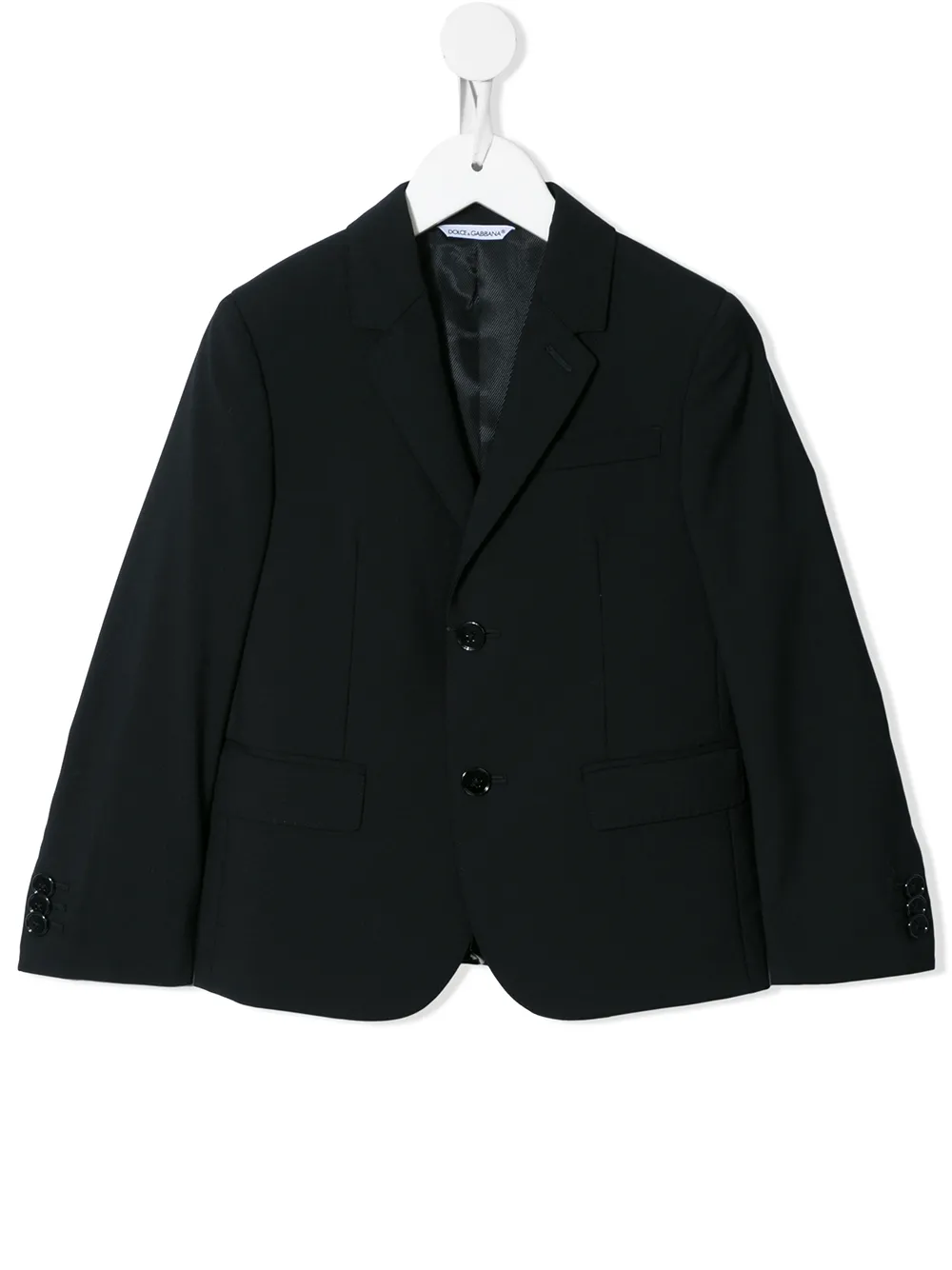 

Однобортный блейзер Dolce & Gabbana Kids, черный