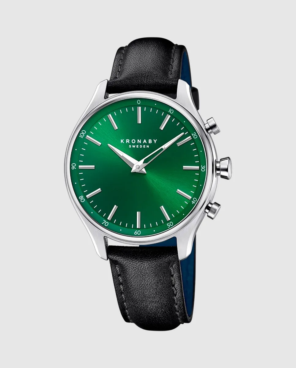 

S3783/2 Мужские часы Sekel в черной коже Kronaby, черный