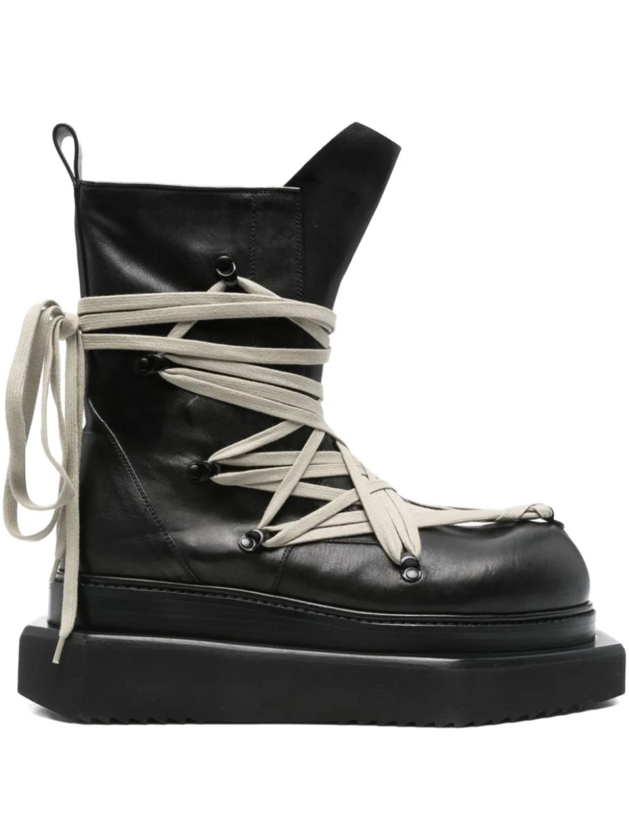 

Ботинки на платформе со шнуровкой от Rick Owens, черный