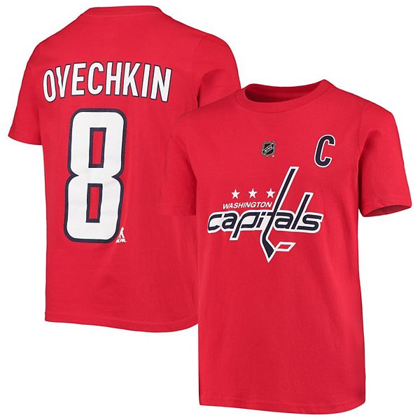 

Футболка с именем и номером игрока alexander ovechkin washington capitals красная Outerstuff