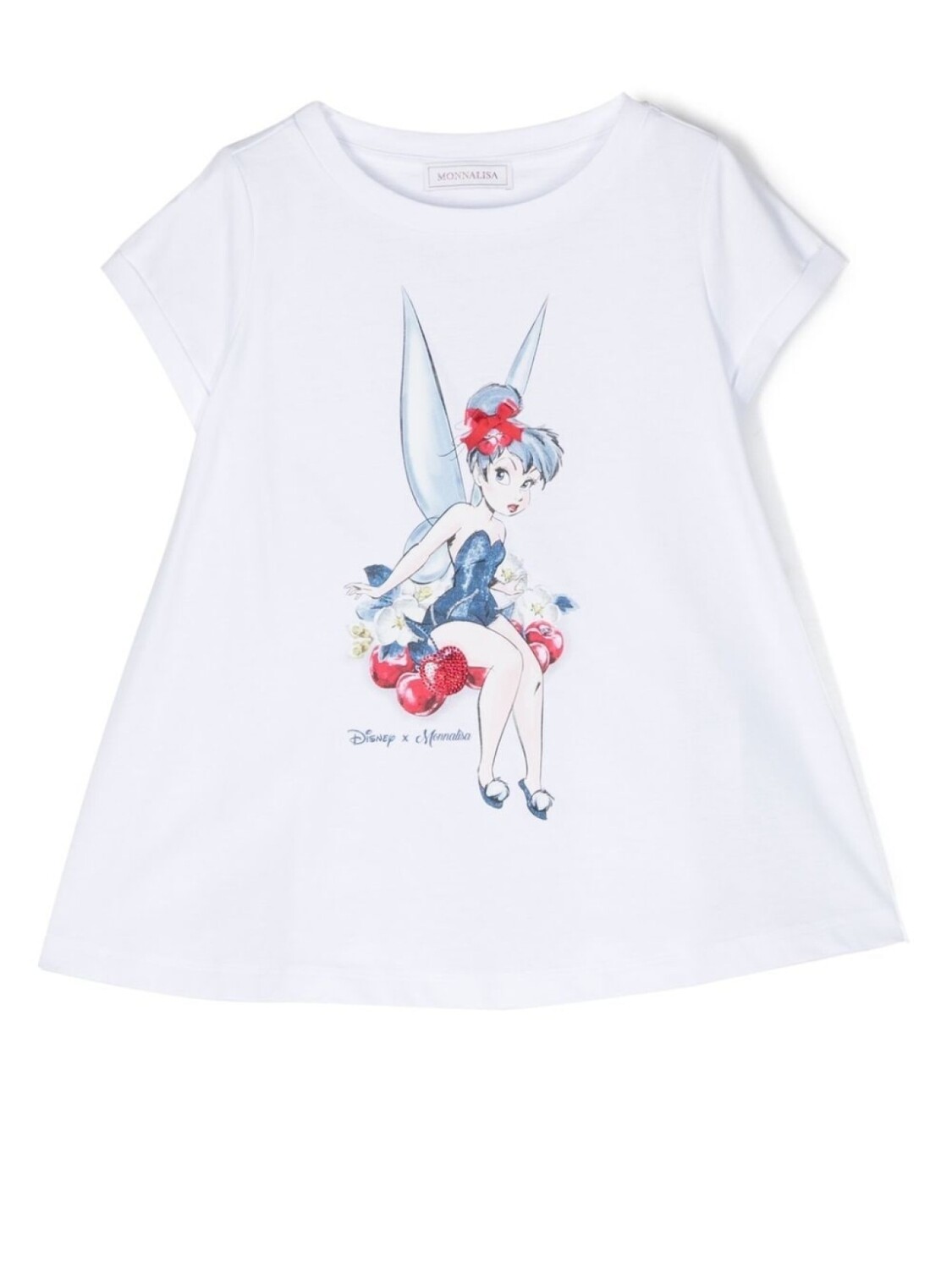 

Monnalisa x Disney Tinkerbell-print T-shirt, белый